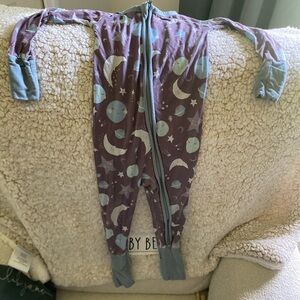 Little Sleepies Blue Celestial Print Onesie 12-18 month